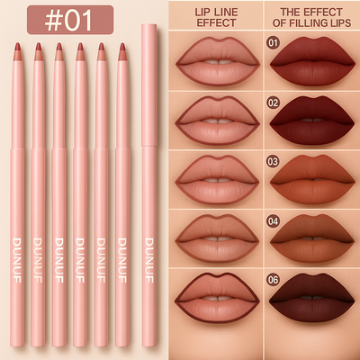 Long-Lasting Waterproof Lip Liner and Gloss Set