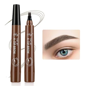 Four-Prong Waterproof Eyebrow Pencil