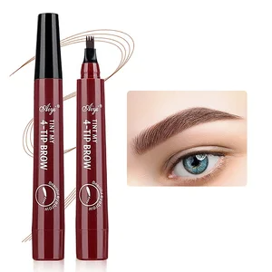 Four-Prong Waterproof Eyebrow Pencil